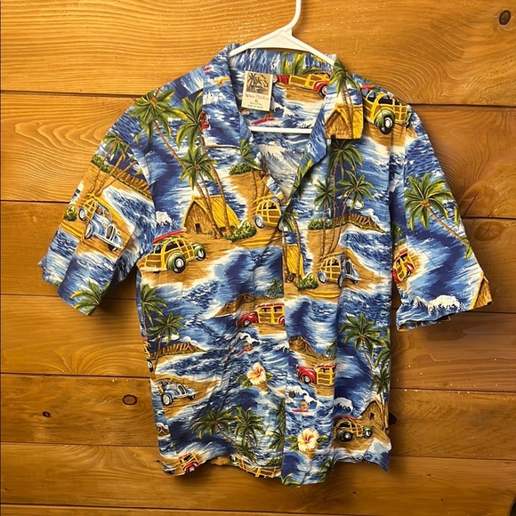 Winnie Fashion Tropical Hawaiian Shirt‎ Vintage Short Sleeve Button Up Luau XL - Picture 1 of 8